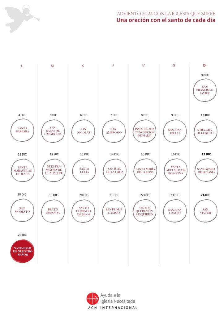 calendario de Adviento ACN Perú