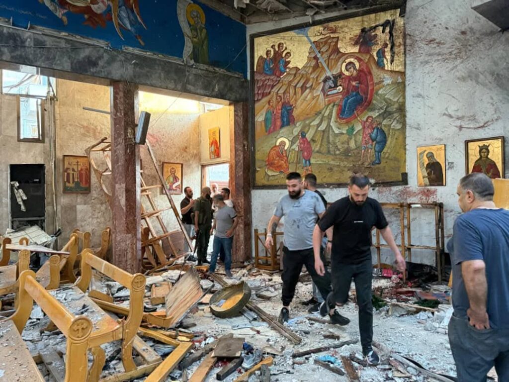 Atentado iglesia San Elías Damasco