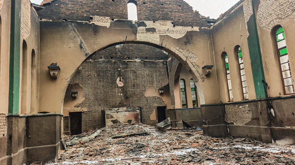 Iglesia histórica en Mozambique