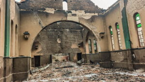 Iglesia histórica en Mozambique