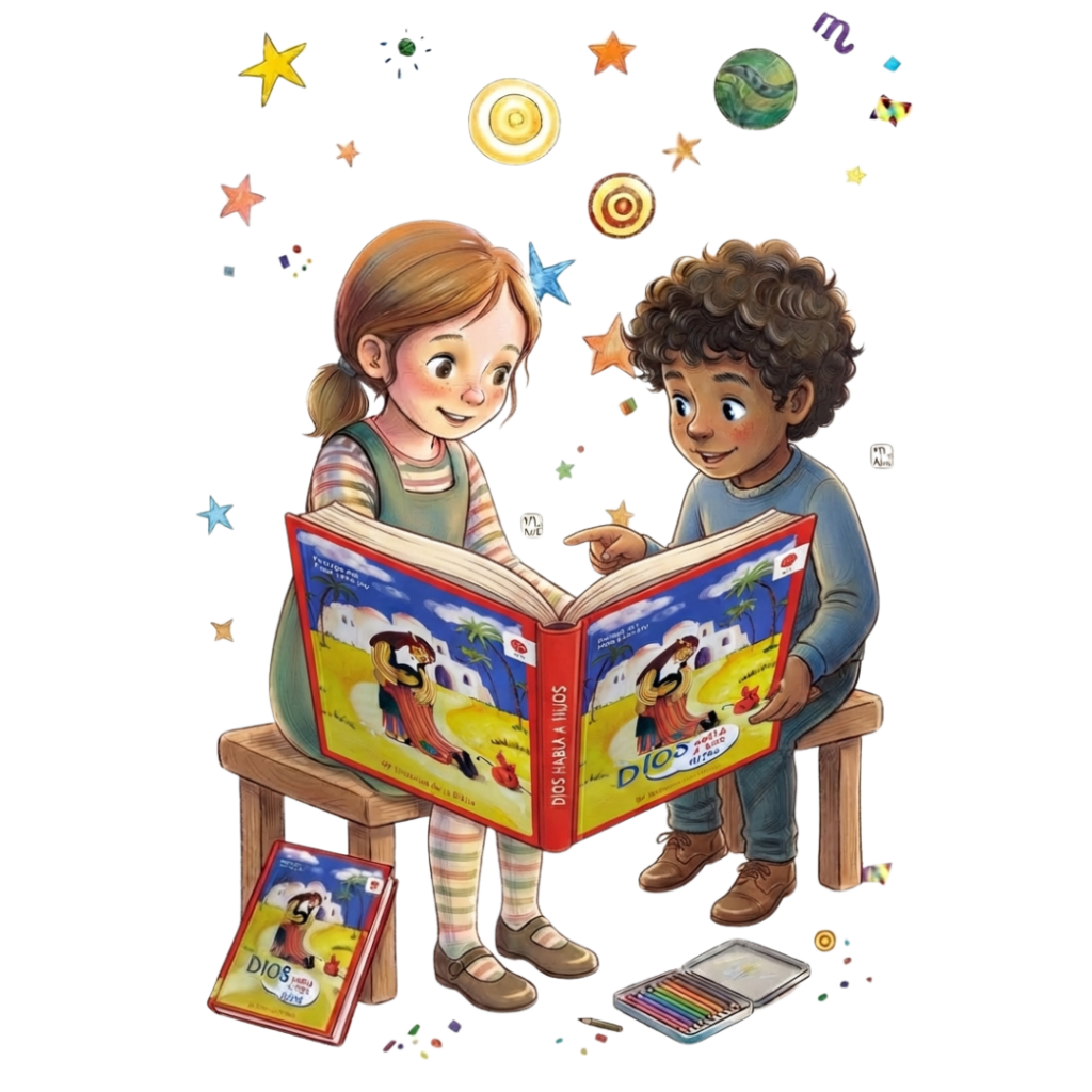 donar una Biblia a un niño